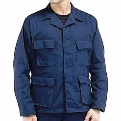 Rothco Shirts Midnight Blue - Military BDU Shirt - Polyester Cotton Twill
