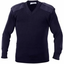 Rothco Sweaters / Hoodies Navy - Military GI Style V-Neck Commando Sweater - Acrylic