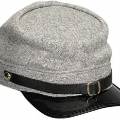 None US American Civil War Kepi Adjustable Wool Army Hat (Navy Blue Or Grey)