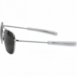 Army Navy Store American Optics Chrome - Genuine GI 55mm Air Force Pilots Sunglasses With Case - USA Made