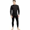 Rothco Black - Polyester Cold Weather Thermal Crew Neck Shirt Shirts