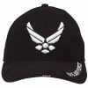 Rothco Headwear Black - US AIR FORCE Deluxe Adjustable Cap With US Air Force Emblem