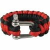 Rothco Red Black - D Shackle Closure Cobra Weave Paracord Bracelet Paracord / Rope / Rappelling Gear
