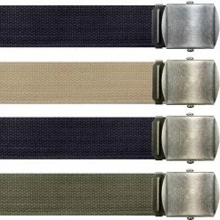 Army Navy Store Vintage Military Web Belt With Roller Buckle 54 In. Belts / Suspenders