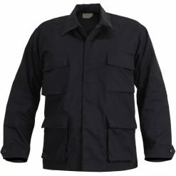 Rothco Shirts Black - Military BDU Shirt - Cotton Ripstop