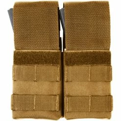 Army Navy Store Coyote Brown - Tactical MOLLE Double M-16 Mag Pouch Law Enforcement Gear
