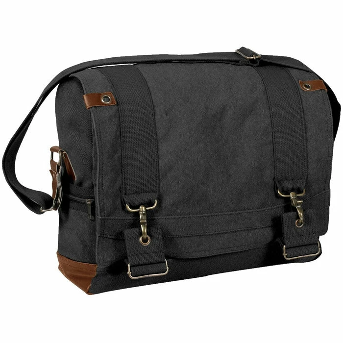 Rothco Black - Military Vintage B-15 Pilot Messenger Bag 3 Rothco Black - Military Vintage B-15 Pilot Messenger Bag