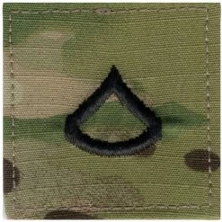 Rothco Insignias / Medals / Ribbons Multicam Camouflage - Military Private 1st Class Insignia Patch PFC