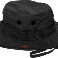 None Heavy Duty Poly Cotton Thick Boonie Fishing Jungle Hat With Wide Brim