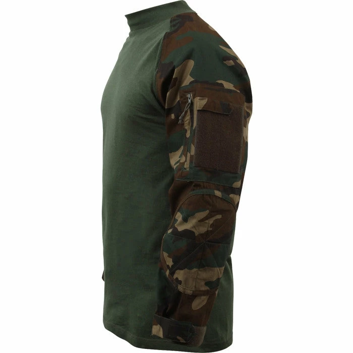 Rothco Shirts Woodland Camouflage - Military Tactical Lightweight Flame Resistant Combat Shirt 4 Rothco Shirts Woodland Camouflage - Military Tactical Lightweight Flame Resistant Combat Shirt