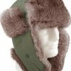 Rothco Headwear Olive Drab - Cold Weather Fur Flyers Hat With Fur Earflaps 2 Rothco Headwear Olive Drab - Cold Weather Fur Flyers Hat With Fur Earflaps
