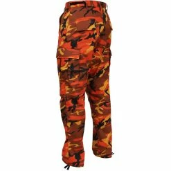 Rothco Savage Orange Camouflage - Military BDU Pants - Polyester Cotton Twill