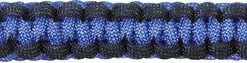 Rothco Paracord / Rope / Rappelling Gear Royal Blue Black - Cobra Weave Paracord Bracelet