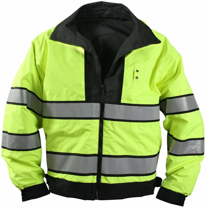 Rothco Yellow To Black - Reversible Water Resistant High-Visibility Uniform Jacket Jackets / Coats 3 Rothco Yellow To Black - Reversible Water Resistant High-Visibility Uniform Jacket Jackets / Coats
