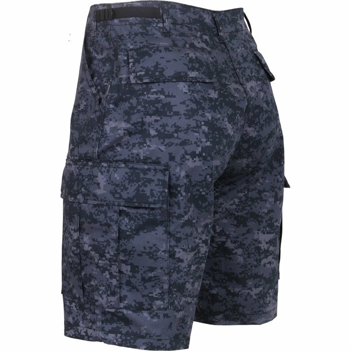 Rothco Digital Midnight Blue Camouflage - Military Cargo BDU Shorts (Polyester/Cotton Twill) 4 Rothco Digital Midnight Blue Camouflage - Military Cargo BDU Shorts (Polyester/Cotton Twill)