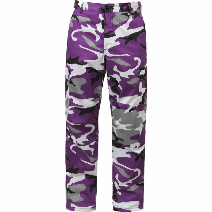 Rothco Ultra Violet Camouflage - Military BDU Pants - Polyester Cotton Twill 3 Rothco Ultra Violet Camouflage - Military BDU Pants - Polyester Cotton Twill