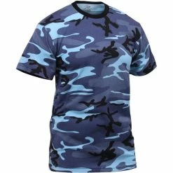 Rothco Shirts Sky Blue Camouflage - Military T-Shirt