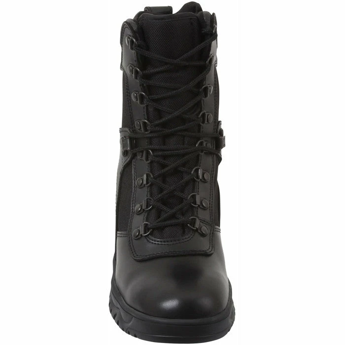 Rothco Black - Public Safety Slip Resistant Forced Entry Tactical Boots With Side Zipper - Leather 8 In. 5 Rothco Black - Public Safety Slip Resistant Forced Entry Tactical Boots With Side Zipper - Leather 8 In.