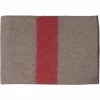 Army Navy Store Blankets Tan Red Strip - Swiss Style Wool Blanket