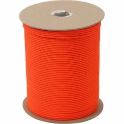 Rothco Safety Orange - Military Grade 550 LB Tested Type III Paracord Rope 1000' - Nylon USA Made Paracord / Rope / Rappelling Gear