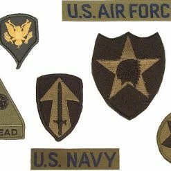 Rothco Subdued - Assorted Military Sew On Patches 100 Pack