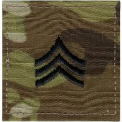 Rothco Multicam Camouflage - Military Sergeant Insignia Patch SGT