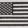 Rothco Silver Black - US Flag Patch With Hook And Loop Closure Patches 2 Rothco Silver Black - US Flag Patch With Hook And Loop Closure Patches