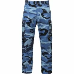 Rothco Sky Blue Camouflage - Military BDU Pants - Polyester Cotton Twill