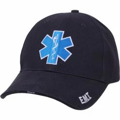 Army Navy Store Navy Blue - Star Of Life EMT EMS Adjustable Cap Headwear
