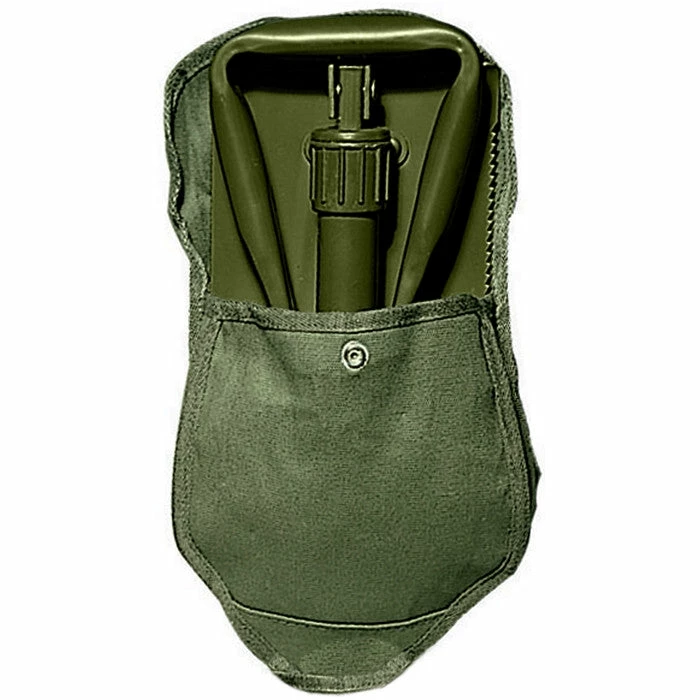 Army Navy Store Camping / Survival Gear Olive Drab - Military Style Mini Tri-Fold Shovel With Cover 3 Army Navy Store Camping / Survival Gear Olive Drab - Military Style Mini Tri-Fold Shovel With Cover