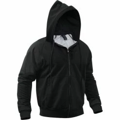 Rothco Shirts Black - Thermal-Lined Zipper Hooded Sweatshirt 8 Rothco Shirts Black - Thermal-Lined Zipper Hooded Sweatshirt