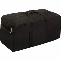 Rothco Black - Military Assault Cargo Bag FT820 - Cotton Canvas