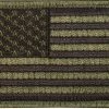 Rothco Patches Olive Drab Black - US Flag Patch With Hook And Loop Closure