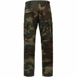 Rothco Woodland Camouflage - Military BDU Pants With Zipper Fly - Cotton Polyester Twill