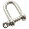 Rothco Stainless Steel - Straight D Shackle With Screw Pin 4mm 2 Rothco Stainless Steel - Straight D Shackle With Screw Pin 4mm