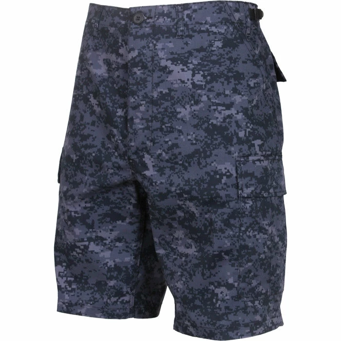 Rothco Digital Midnight Blue Camouflage - Military Cargo BDU Shorts (Polyester/Cotton Twill) 5 Rothco Digital Midnight Blue Camouflage - Military Cargo BDU Shorts (Polyester/Cotton Twill)
