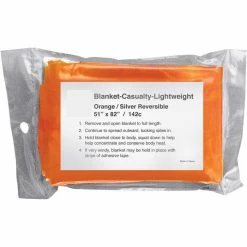 Army Navy Store Blankets Orange Silver - Polarshield Lightweight Survival Blanket