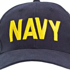 Rothco Headwear Navy Blue - NAVY Adjustable Cap With Gold Lettering