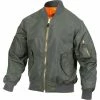 Rothco Sage Green - Lightweight Air Force MA-1 Bomber Flight Jacket