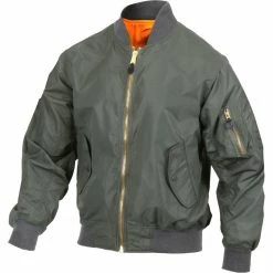 Rothco Sage Green - Lightweight Air Force MA-1 Bomber Flight Jacket