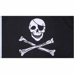 Rothco Black - Jolly Roger Emblem Flag 3' X 5'