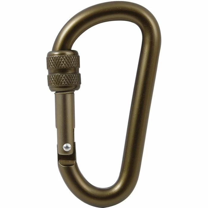 Rothco Coyote Brown - Professional Aluminum Alloy Locking Carabiner - 80mm Paracord / Rope / Rappelling Gear 3 Rothco Coyote Brown - Professional Aluminum Alloy Locking Carabiner - 80mm Paracord / Rope / Rappelling Gear