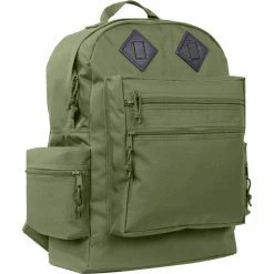 Army Navy Store Olive Drab - Water Resistant Deluxe Travel Day Pack 8 Army Navy Store Olive Drab - Water Resistant Deluxe Travel Day Pack