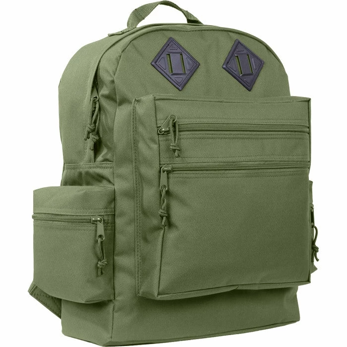 Army Navy Store Olive Drab - Water Resistant Deluxe Travel Day Pack 5 Army Navy Store Olive Drab - Water Resistant Deluxe Travel Day Pack