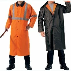 Rothco Orange To Black - Reversible Reflective Rain Parka