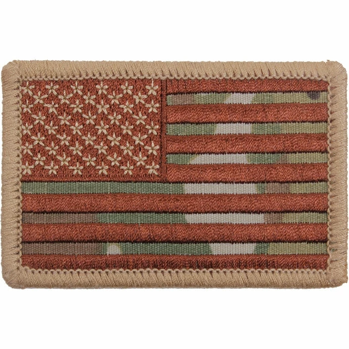 Rothco Patches Multicam - US Flag Sew On Patch 3 Rothco Patches Multicam - US Flag Sew On Patch
