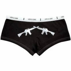 Rothco Black - Womens Crossed Rifles Booty Shorts