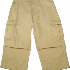 Rothco Headwear Khaki - Military BDU Capri Pants - Cotton Ripstop
