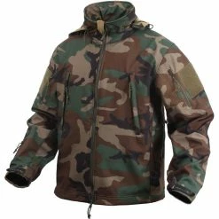 Rothco Woodland Camouflage - Tactical Special Operations Soft Shell Jacket Jackets / Coats