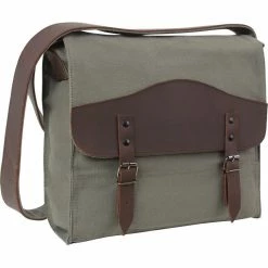 Rothco Olive Drab Brown - Vintage Leather Accent Medic Shoulder Bag Bags